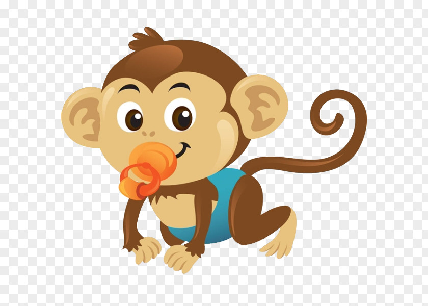 Lovely Monkey Baby Monkeys Royalty-free Clip Art PNG