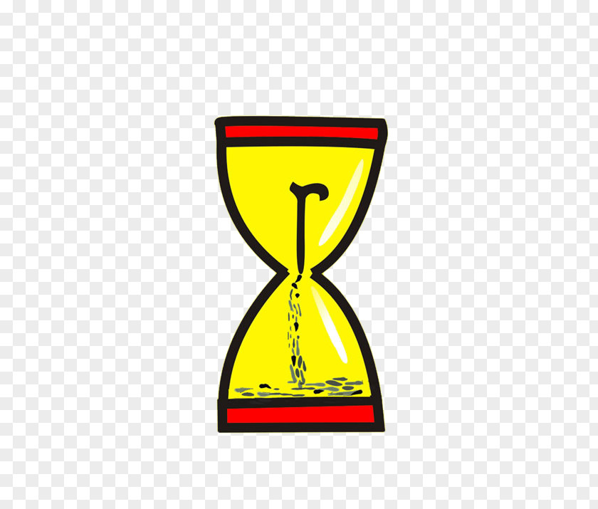 Cartoon Yellow Red Hourglass Old Age Aged Care Poster PNG