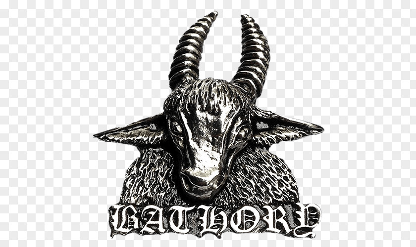 Goat Bathory Pin Viking Metal Logo PNG
