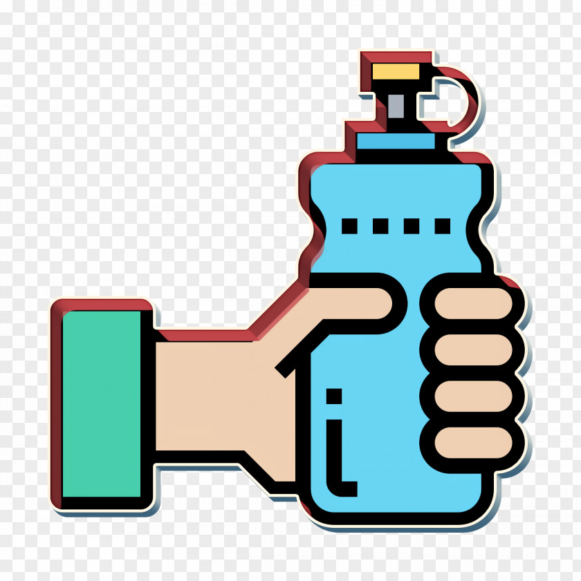 Hand Icon Fitness Water PNG