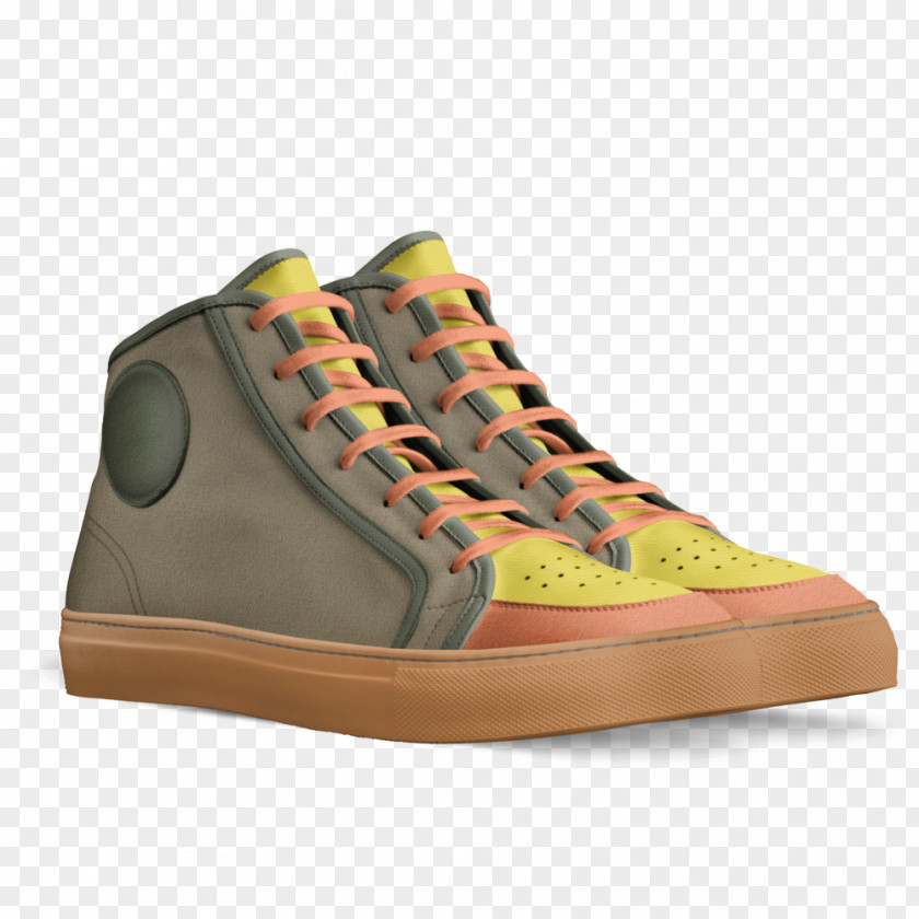 High-top Sneakers Shoe Leather Made In Italy PNG