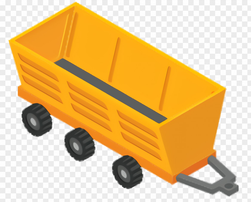 Model Car Cart Yellow Background PNG