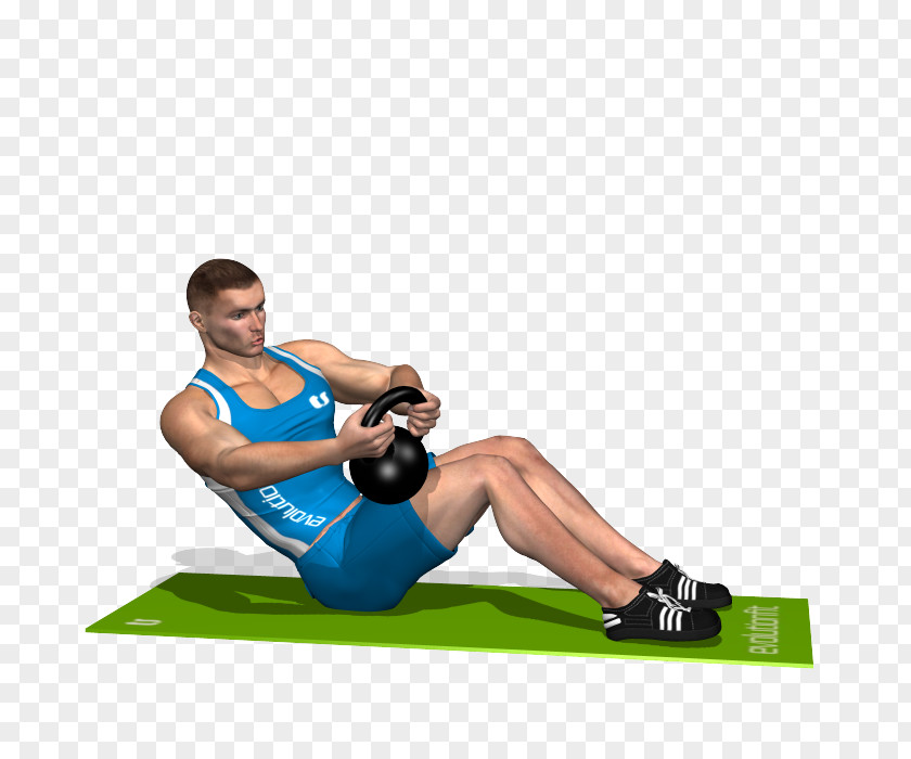 Practice The Pain Of Squatting Posture Physical Fitness Kettlebell Exercise Crunch Weight Training PNG