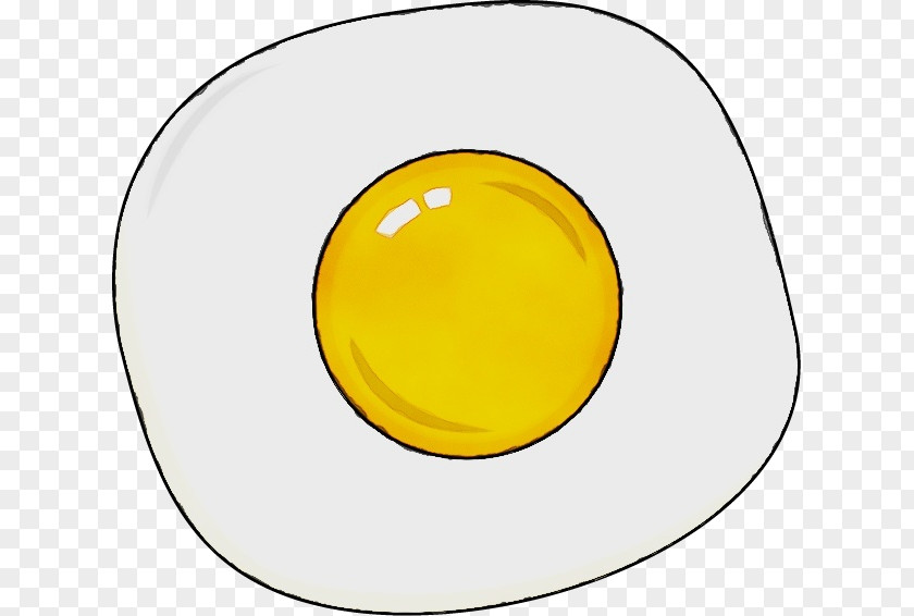 Yellow Wet Ink Circle PNG