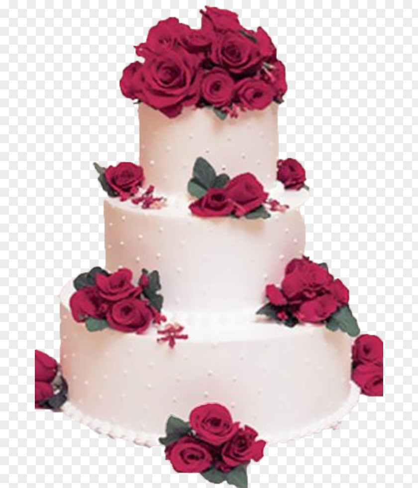 Rose Cake Wedding Cream Torte PNG