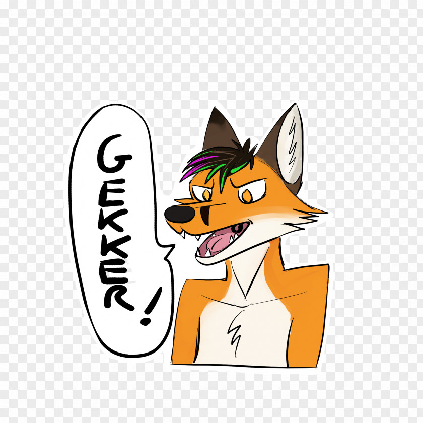Stickers Telegram Whiskers Red Fox Cat Dog PNG