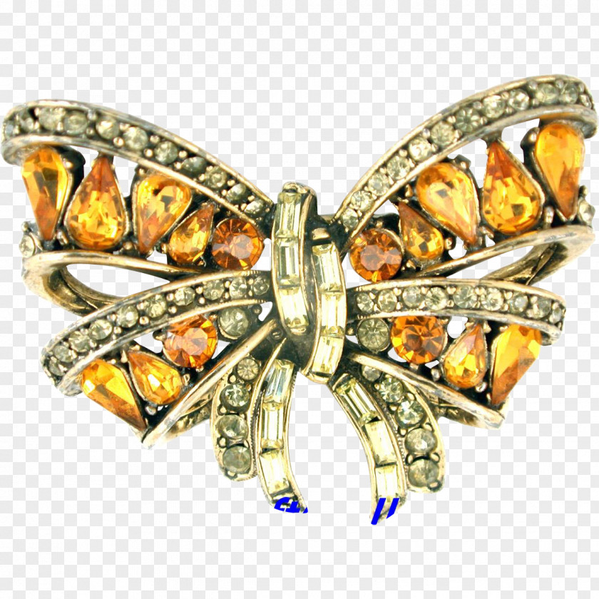 Brooch Butterfly Jewellery Insect Gemstone PNG