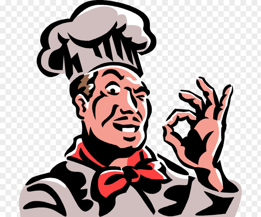 Caterers Poster Clip Art Illustration OK Gesture Chef Vector Graphics PNG