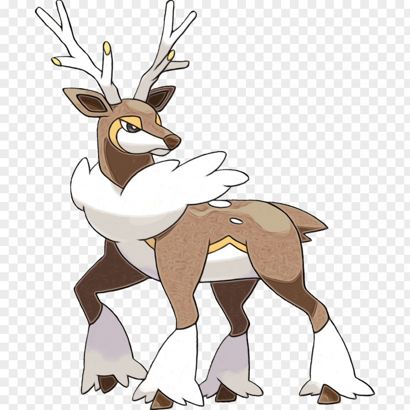 Gazelle Roe Deer Winter Cartoon PNG