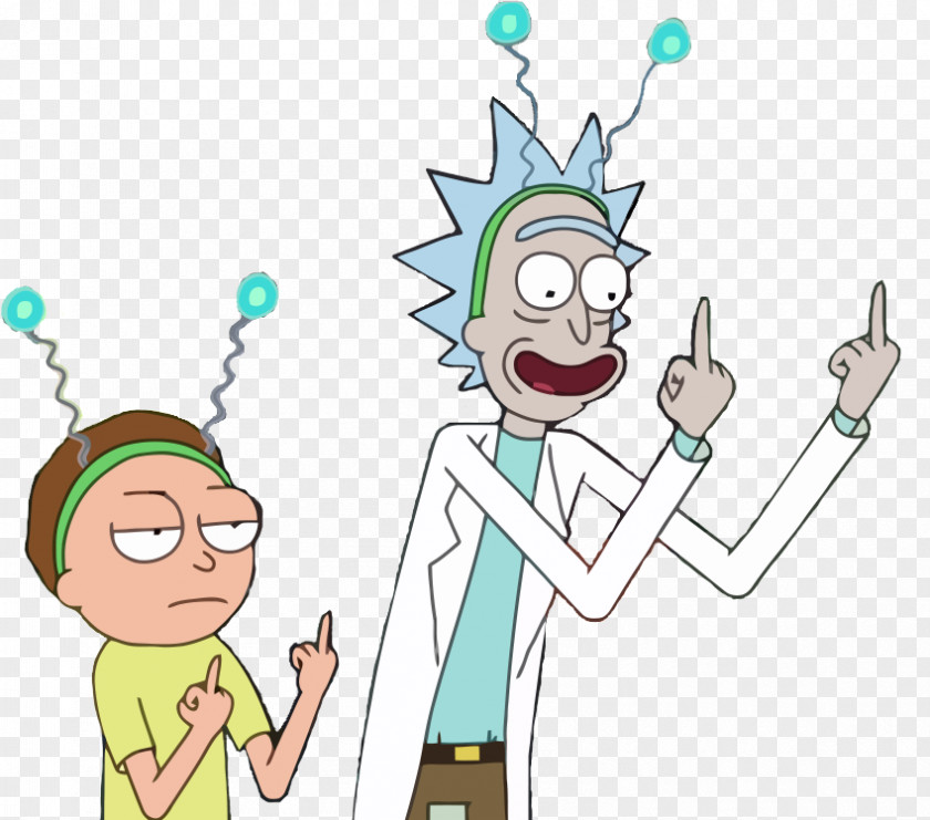 Happy Finger Rick And Morty PNG