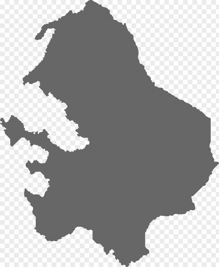Map Black Silhouette White Tree PNG