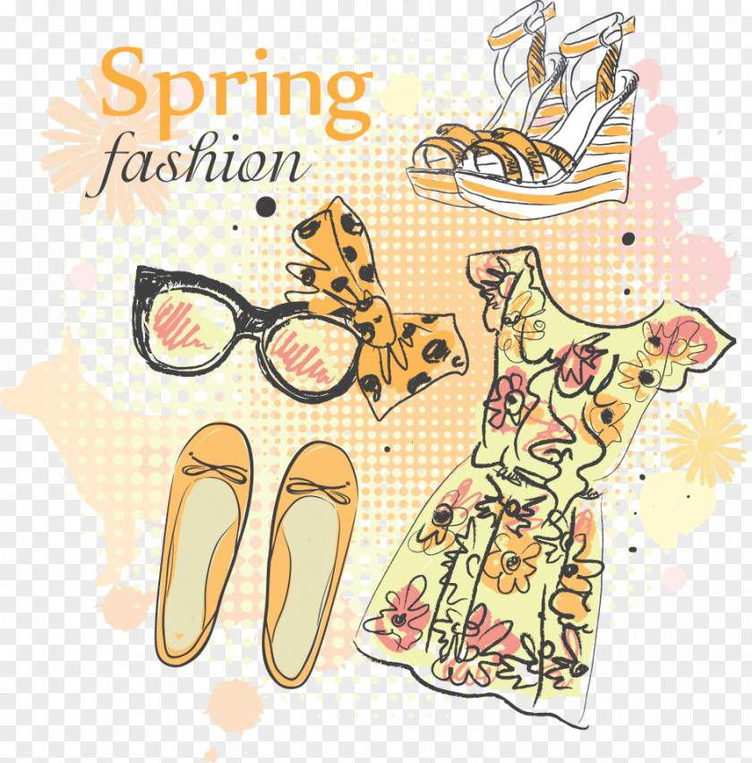 Vector Women's Clothing Drawing Fashion Accessory Stock Photography PNG