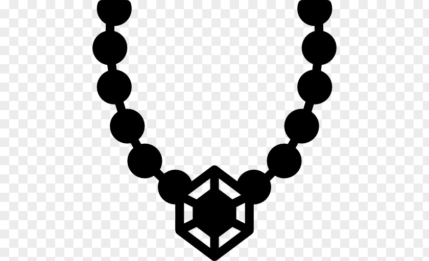 Black And White Necklace PNG