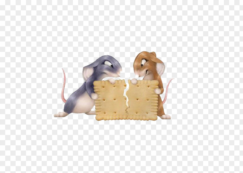 Cartoon Couple Rat Biscuits Brown Mouse PNG