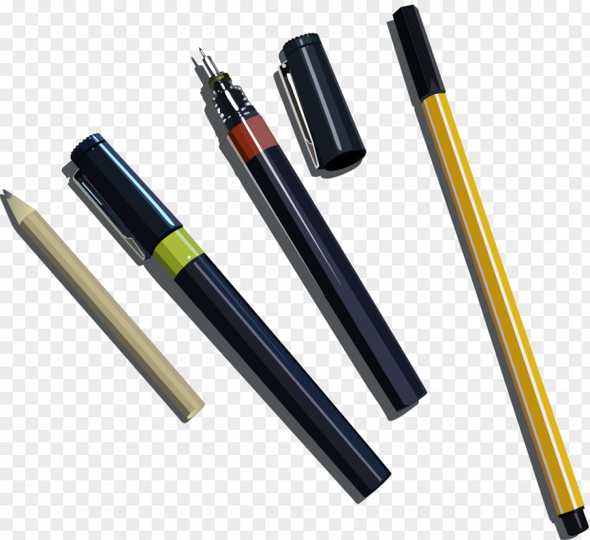 Eraser Marker Pen Mechanical Pencil PNG