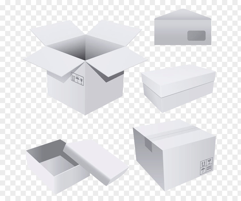 Carton Template Paper Box PNG