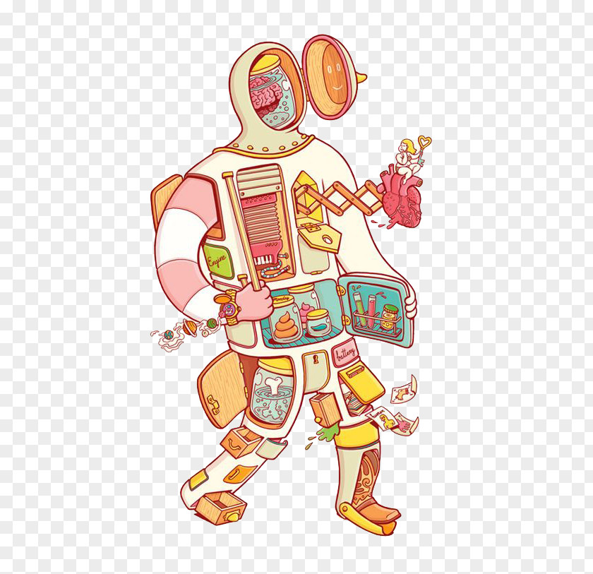 Cartoon Robot Brosmind Drawing Illustrator Art Illustration PNG