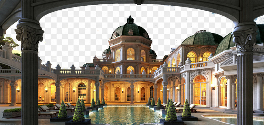 Continental Palace Computer File PNG