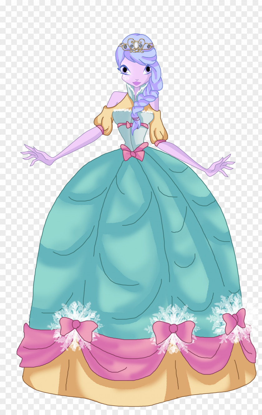 Crown Princess Cake Decorating Cartoon Figurine PNG