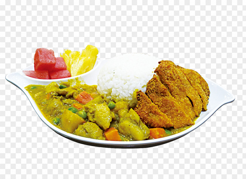 Nanyang Curry Chicken Fried Meat Fruit PNG