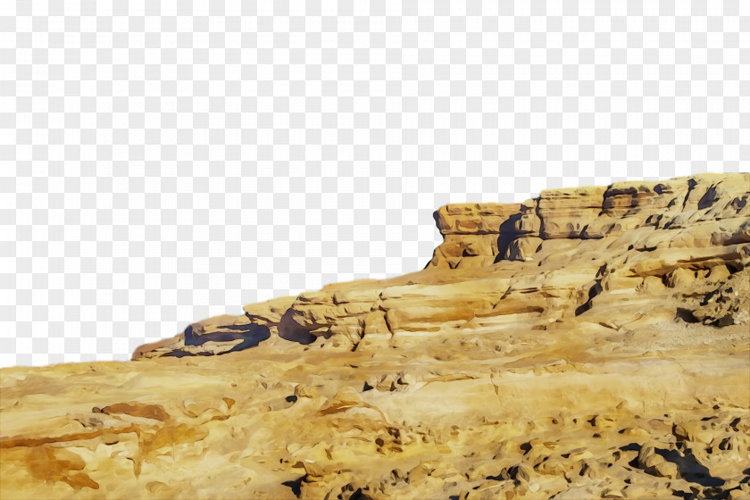 Outcrop Geology Desert Bedrock Wadi PNG