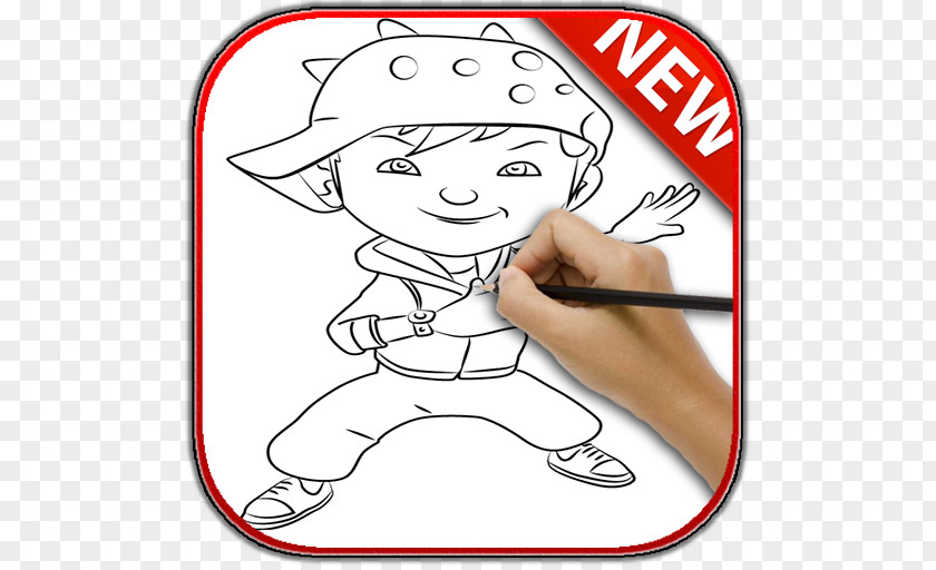 Boboiboy Fang Thumb Führungsplatte Nose Cheek Product PNG