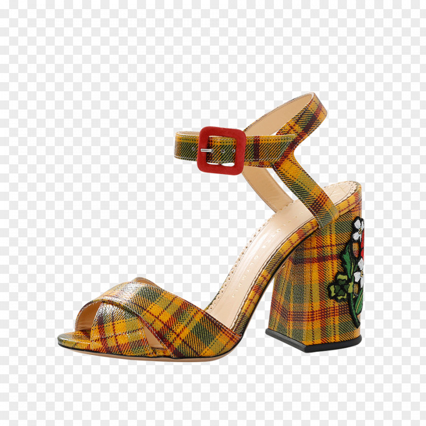 Sandal Tartan Charlotte Olympia Shoe PNG