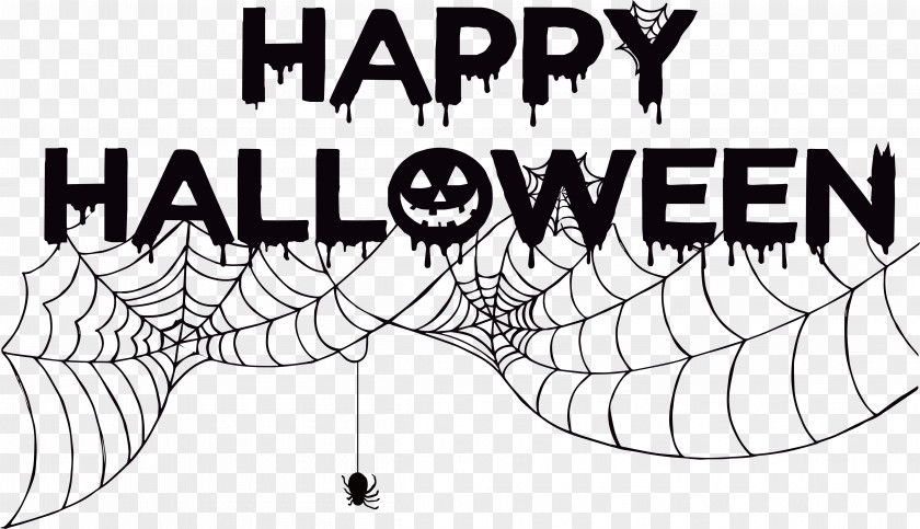 Spider Net Halloween Art Word Card Shutterstock Clip PNG