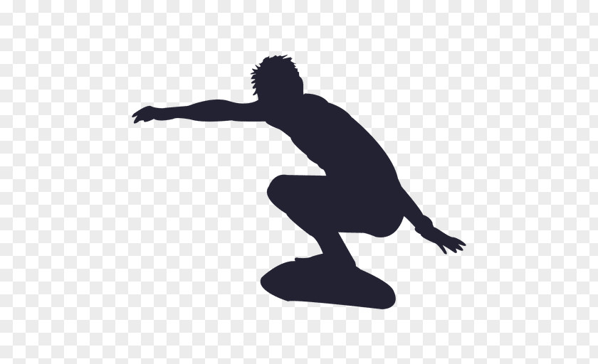 Surfing Athlete Silhouette Sport Clip Art PNG