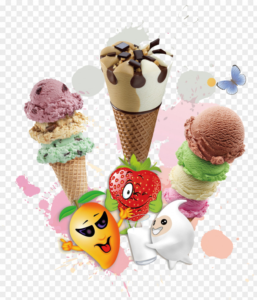 Three Kinds Of Ice Cream Macaron Macaroon Pasta PNG