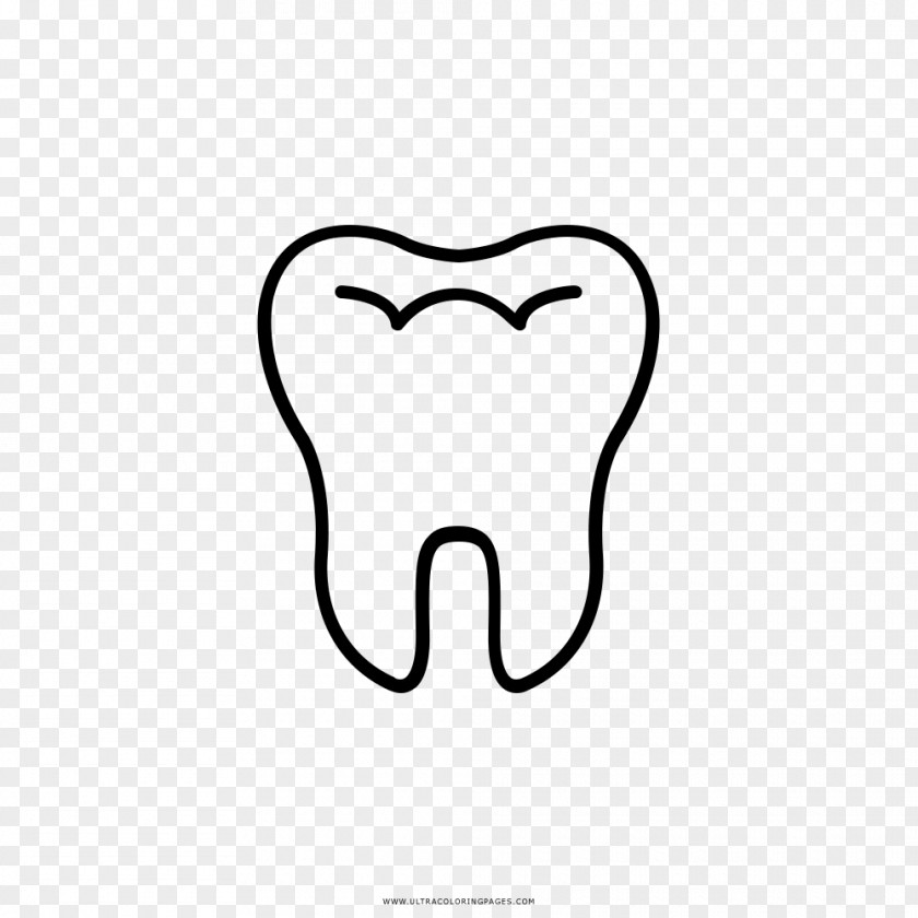 Coloring Book Tooth Drawing PNG