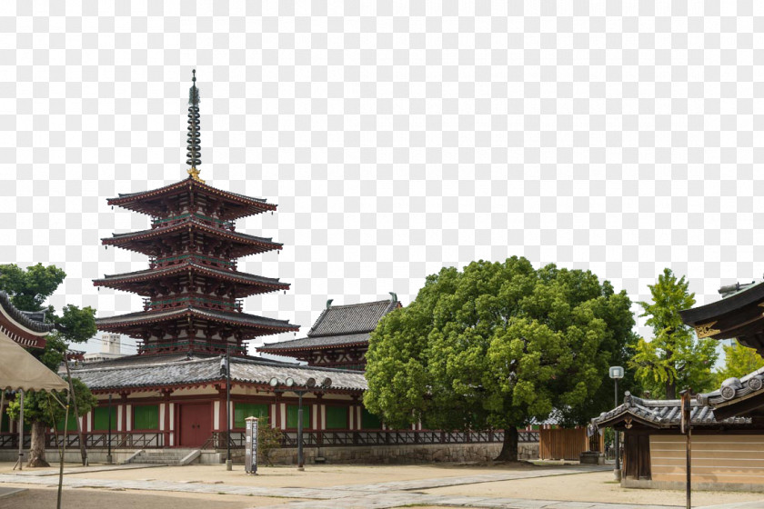 Japan Heian Shrine Ten Shitennu014d-ji Sensu014d-ji Buddhist Temple Architecture PNG