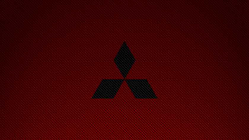Mitsubishi Logo Brand Red Font PNG