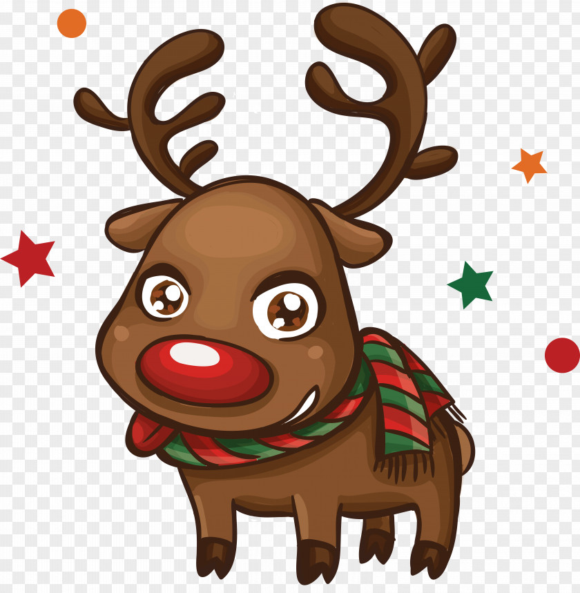 Reindeer Santa Claus Christmas Drawing PNG