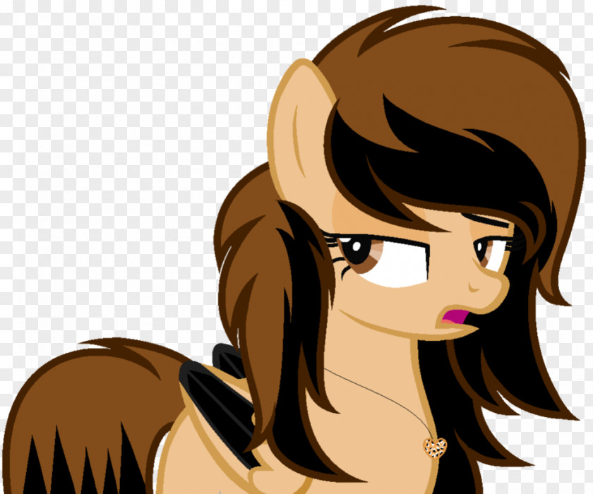 Tiff Horse Pony Brown Hair Human Color Black PNG