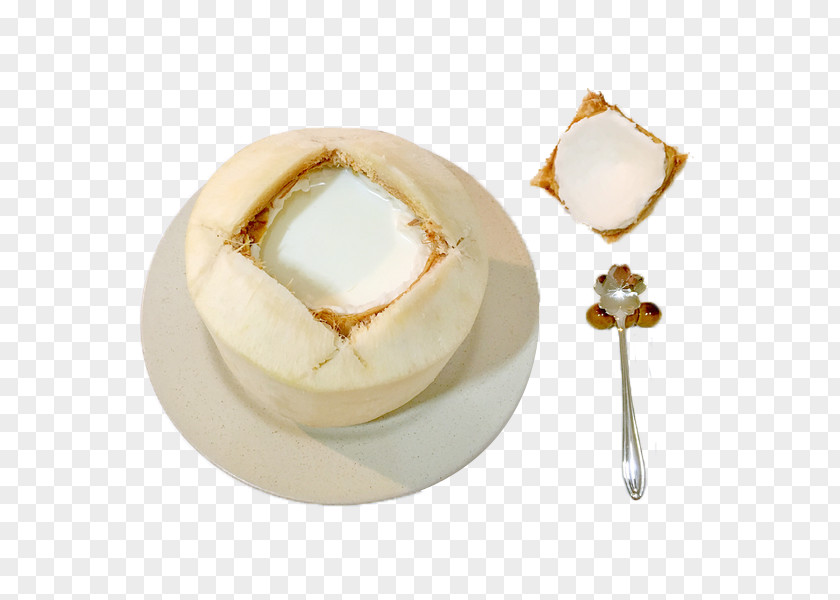 A Delicious Custard Made From Coconut Shells Designer PNG