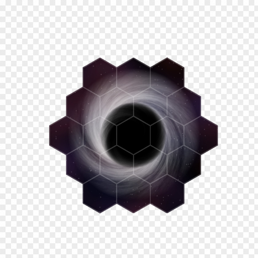 Black Hole Circle Angle Pattern PNG