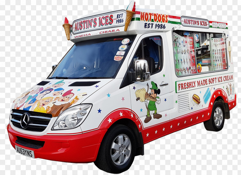 Ice Cream Van Commercial Vehicle Car PNG