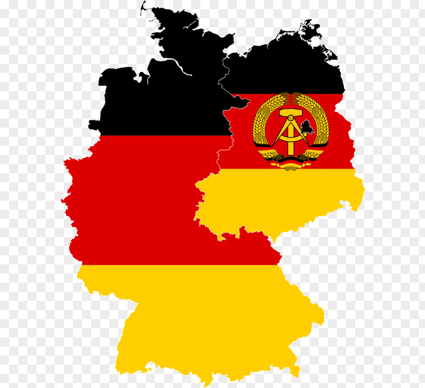 Map West Germany Flag Of Berlin German Reunification PNG