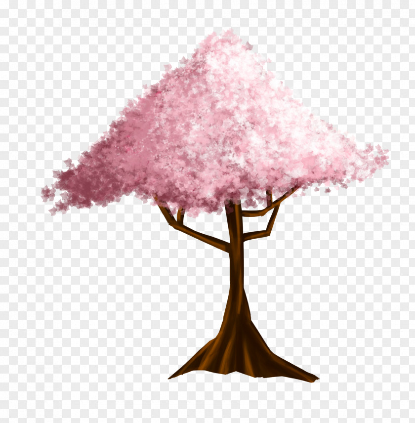 Sakura Tree Lilac Pink M PNG