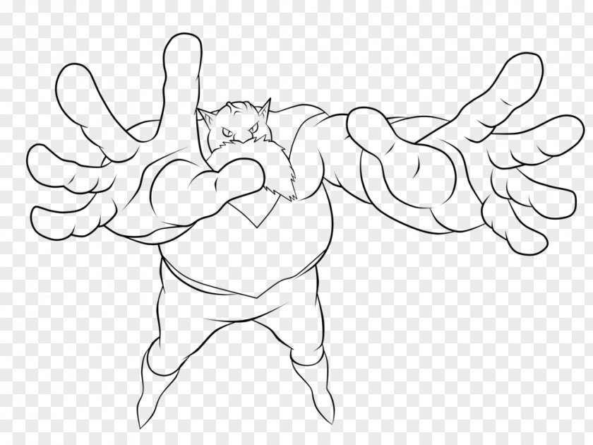 Toppo Thumb Line Art Sketch PNG