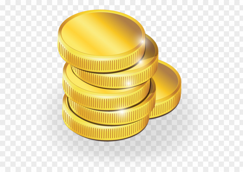 Vector A Pile Of Gold Coins Coin Money PNG