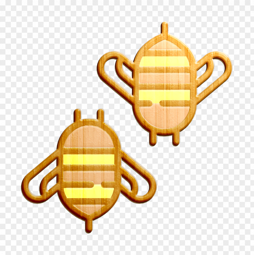 Bee Icon Bees Linear Color Farming Elements PNG