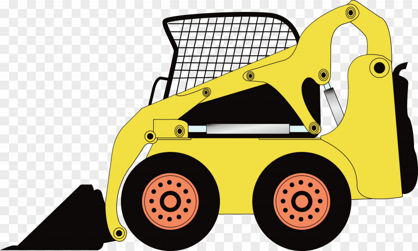 Riding Toy Construction Equipment Car Design Yellow Vehicle Electric Motor PNG