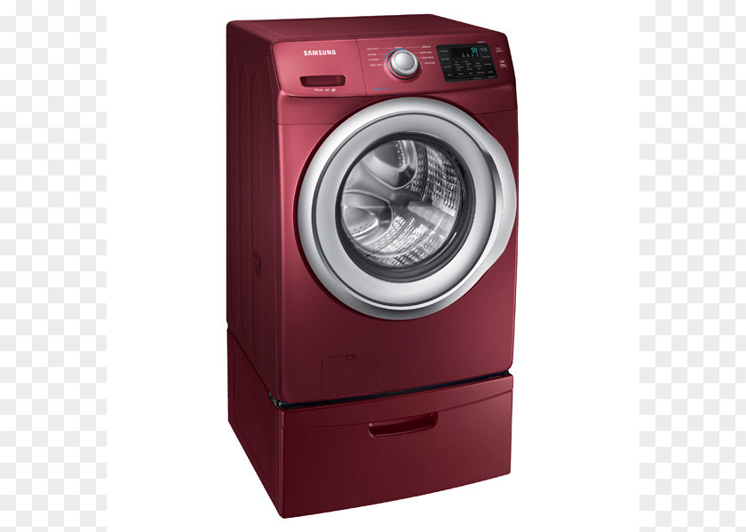 Steam Wave Clothes Dryer Samsung 4.5-Cu Ft High Efficiency Stackable Front-Load Washer Energy Star WF45N5300AF Washing Machines WF5200 5.2 Cu. Ft. Front Load PNG