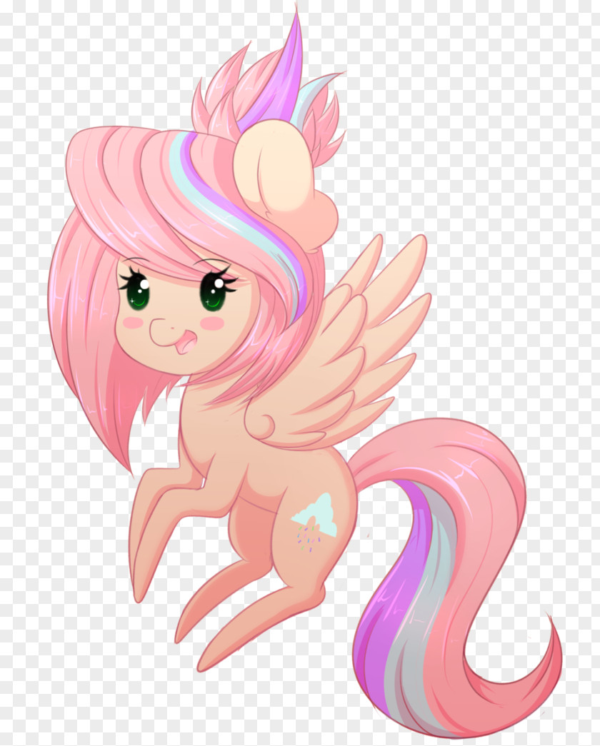 Sweet Wind Fairy Horse Cartoon Figurine PNG