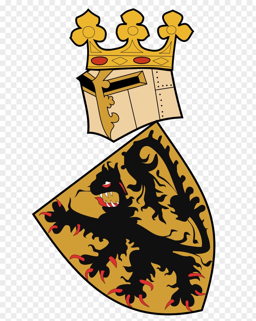 Gelre Armorial County Of Flanders Roll Arms Coat PNG