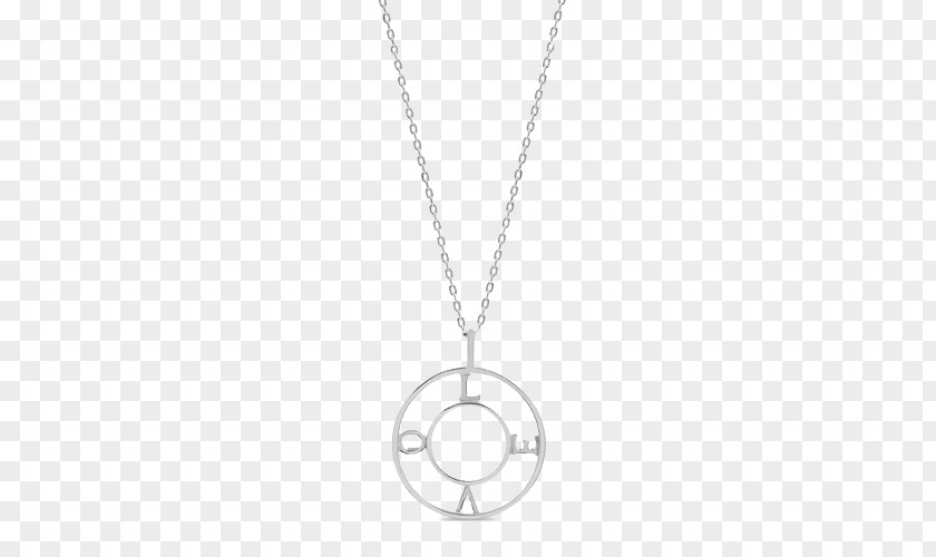 M-LAB Necklace Locket Silver PNG