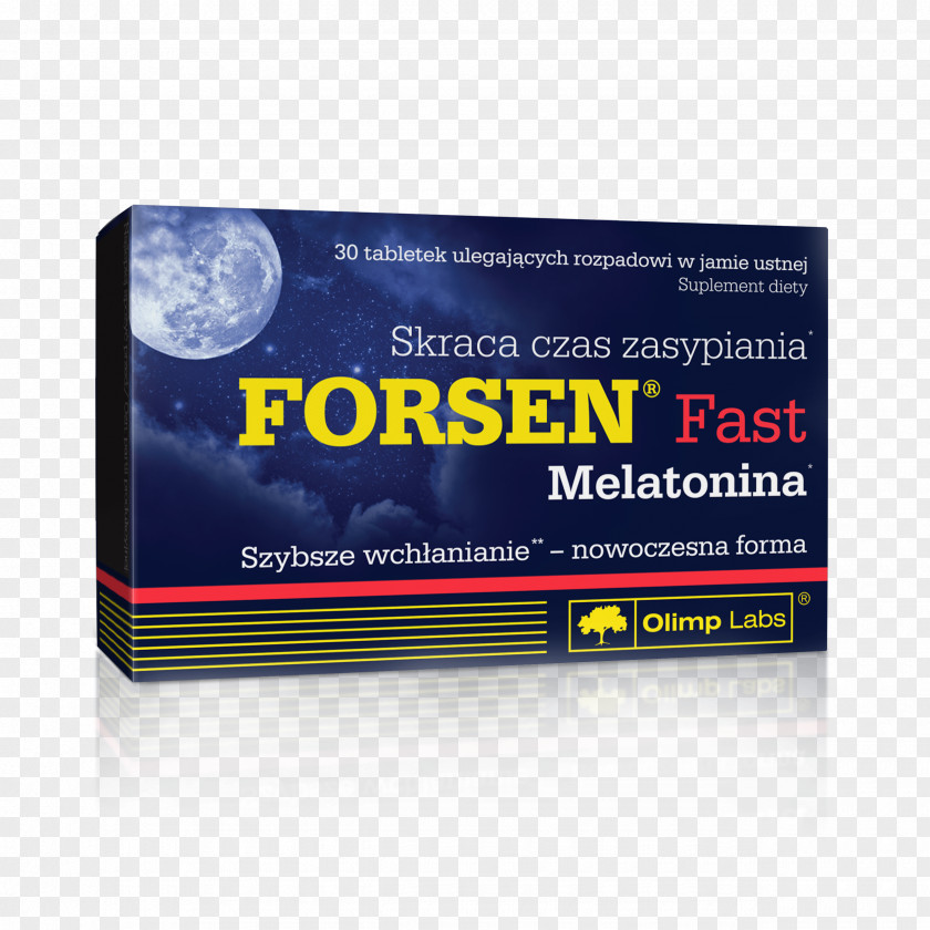 W,v K[,l Olimp Forsen Fast Melatonina Dietary Supplement Tablet Sleep PNG