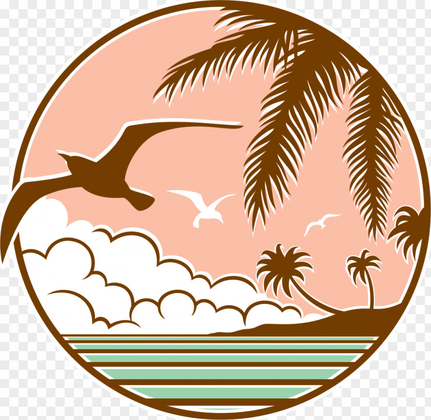 Beach Vector Graphics Symbol Illustration Image PNG